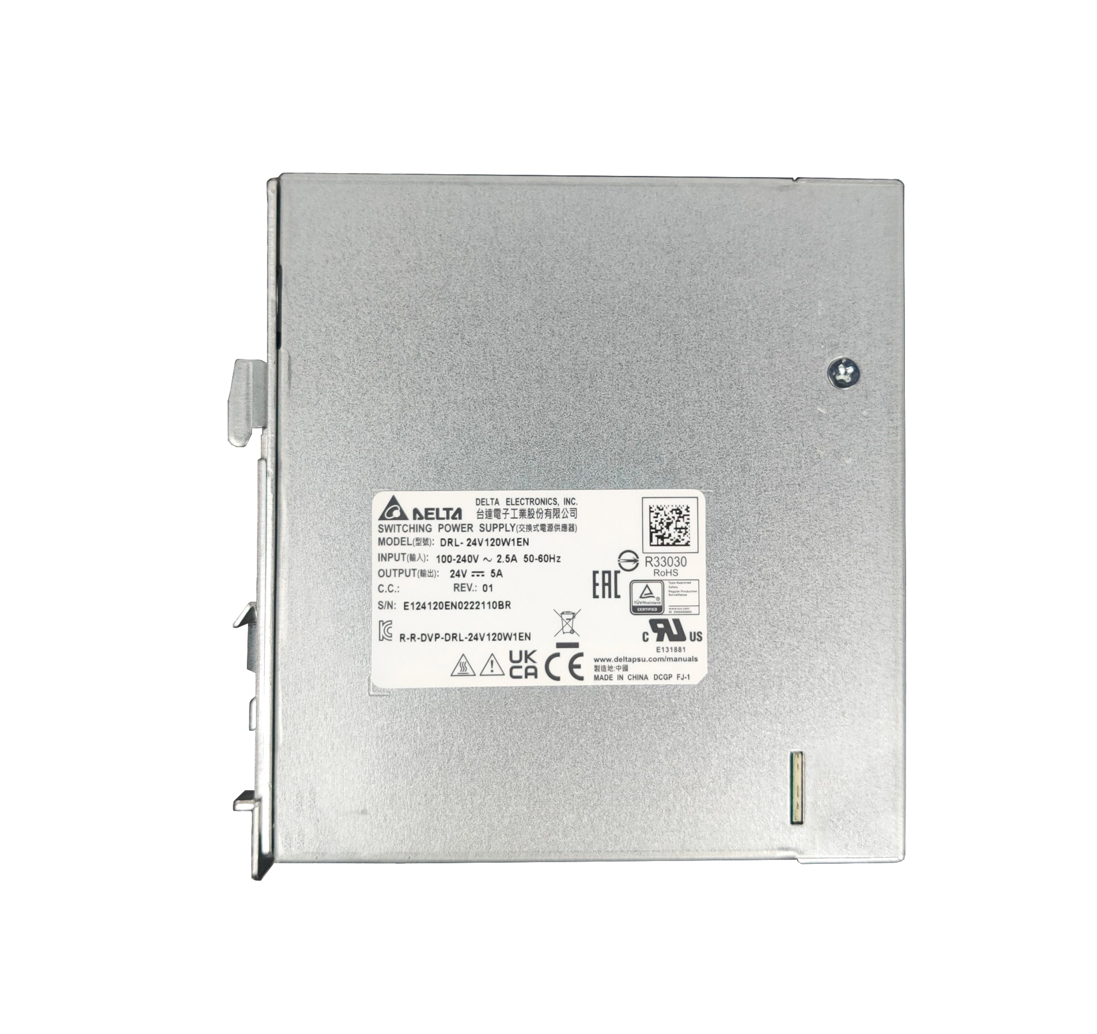 DRL-24V120W1EN Output 24V/5A (120W) Delta Power Supply