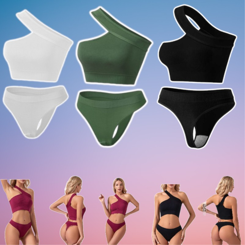 ชุดเซท สปอร์ตบรา เสื้อ+กางเกง พร้อมส่ง