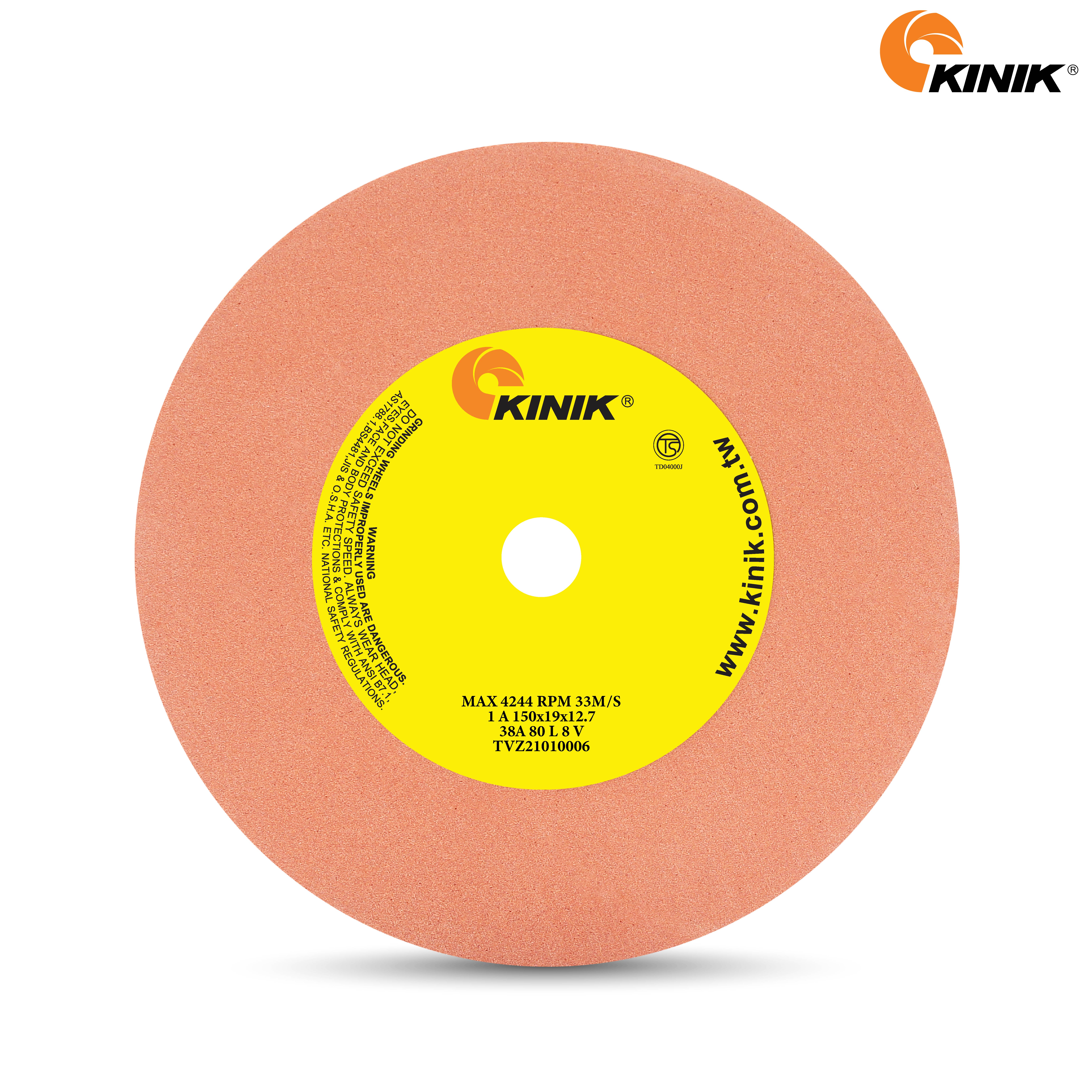 หินเจียร KINIK 38A80L8V1A 150x19x12.7 mm.