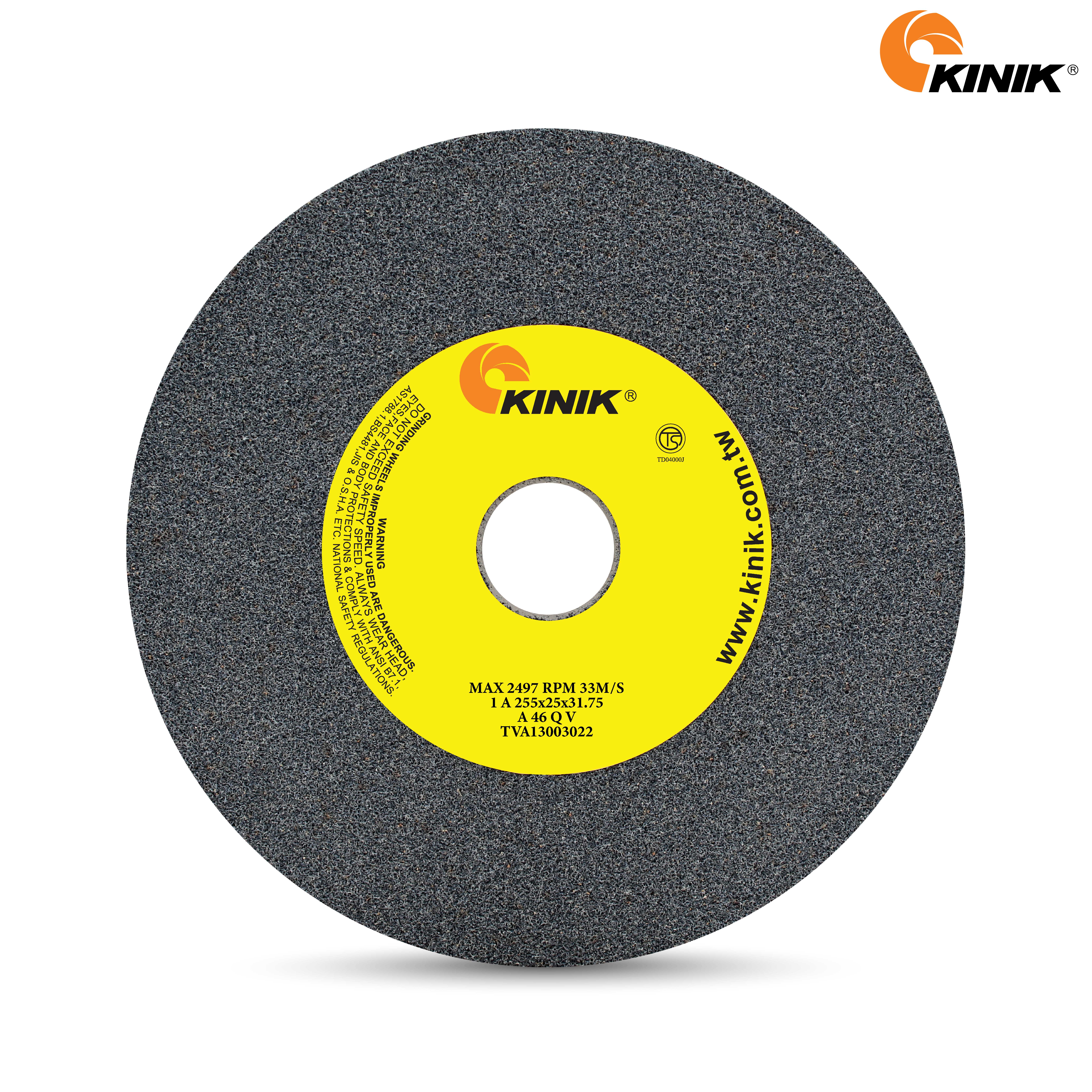 หินเจียร KINIK A46QV1A 255x25x31.75 mm.