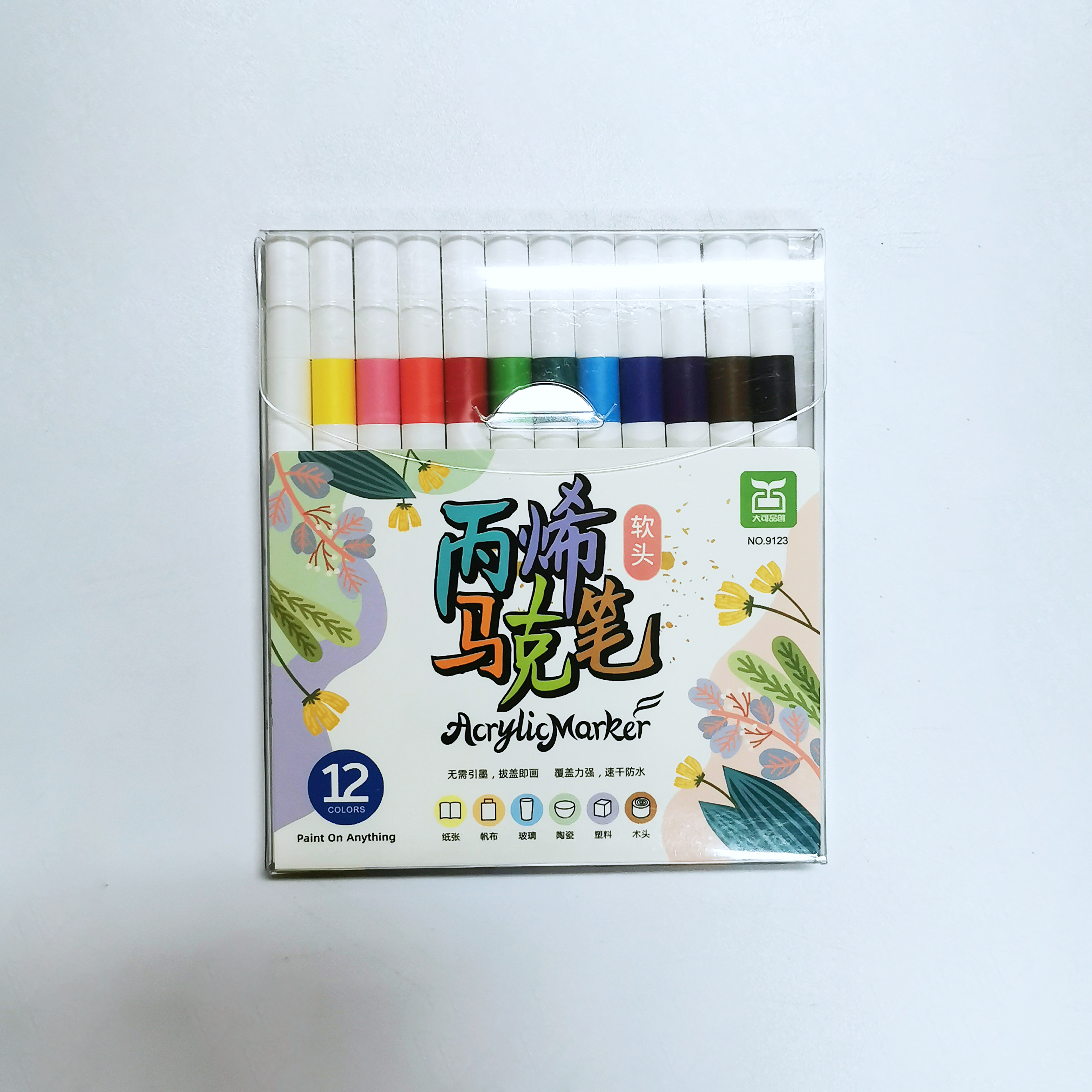 Acrylic Marker 12 Colors Flower
