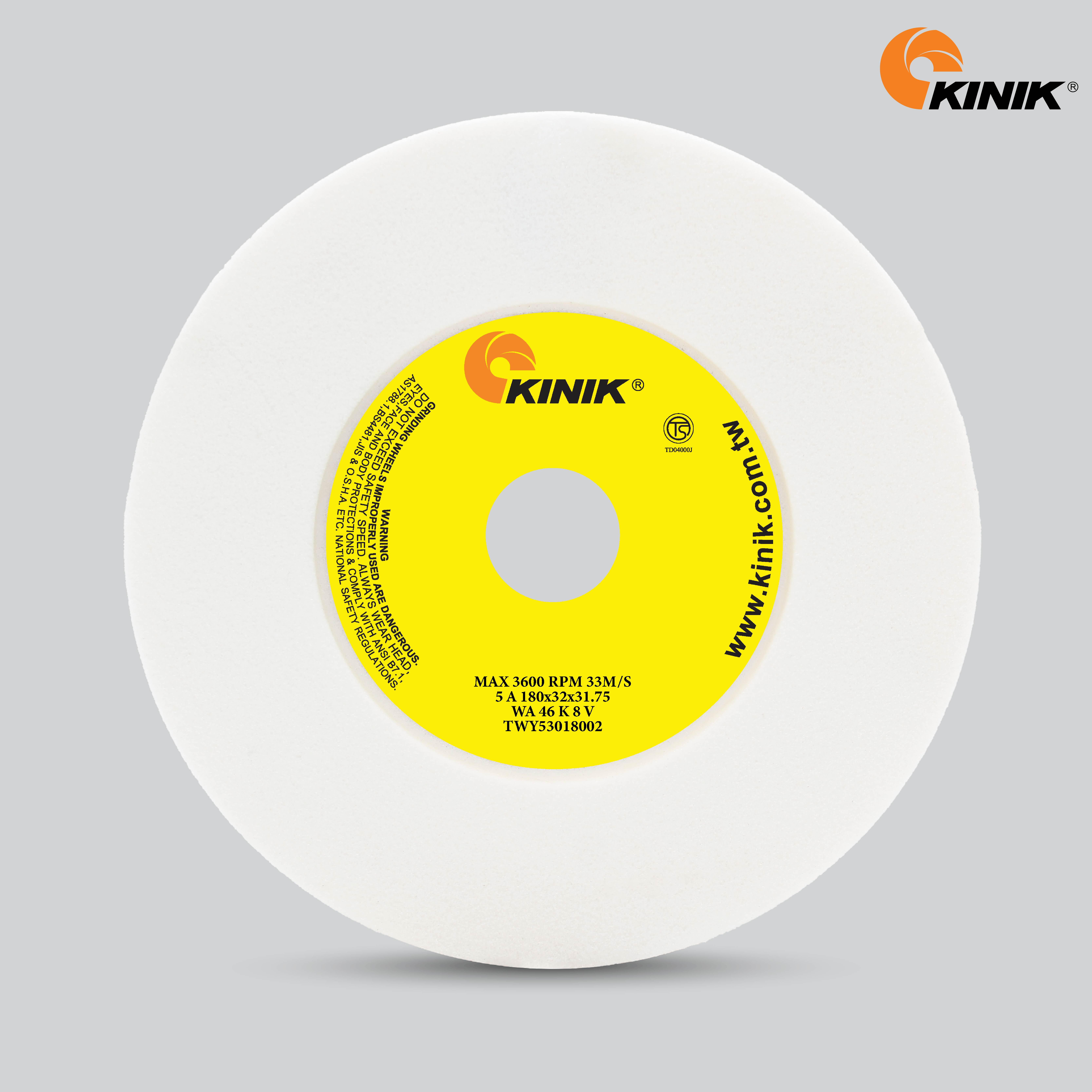หินเจียร KINIK WA46KV5A 180x32x31.75 mm.