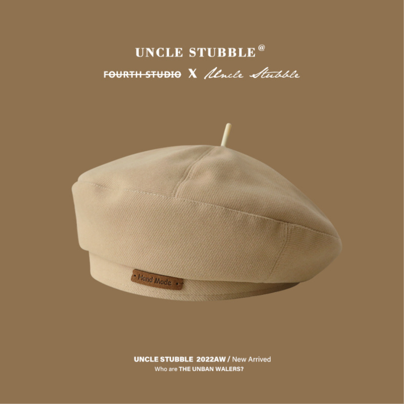 หมวกเบเร่ต์ ผ้าหนาสไตล์เกาหลี หมวกแฟชั่น (SG064/SG065)