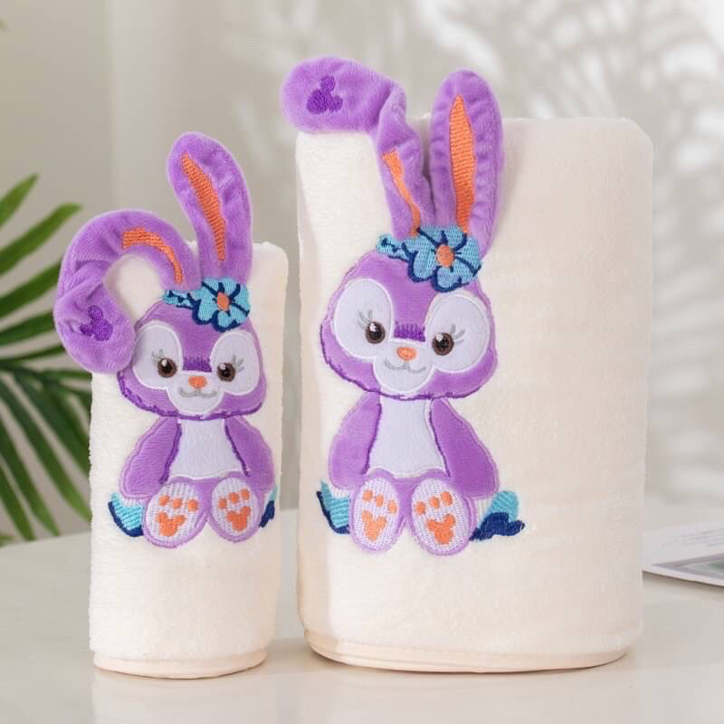 ผ้าเช็ดตัว กระต่าย หนานุ่ม เซท 2 ชิ้น ซับน้ำดี ของขวัญน่ารัก