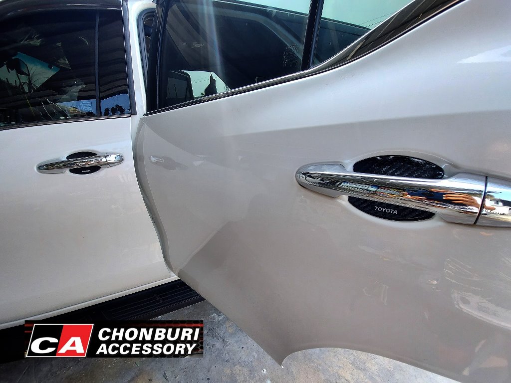 เบ้ามือเปิดกันรอย เคฟล่าคาร์บอน GRsport Legender โตโยต้า ฟอร์จูนเนอร์