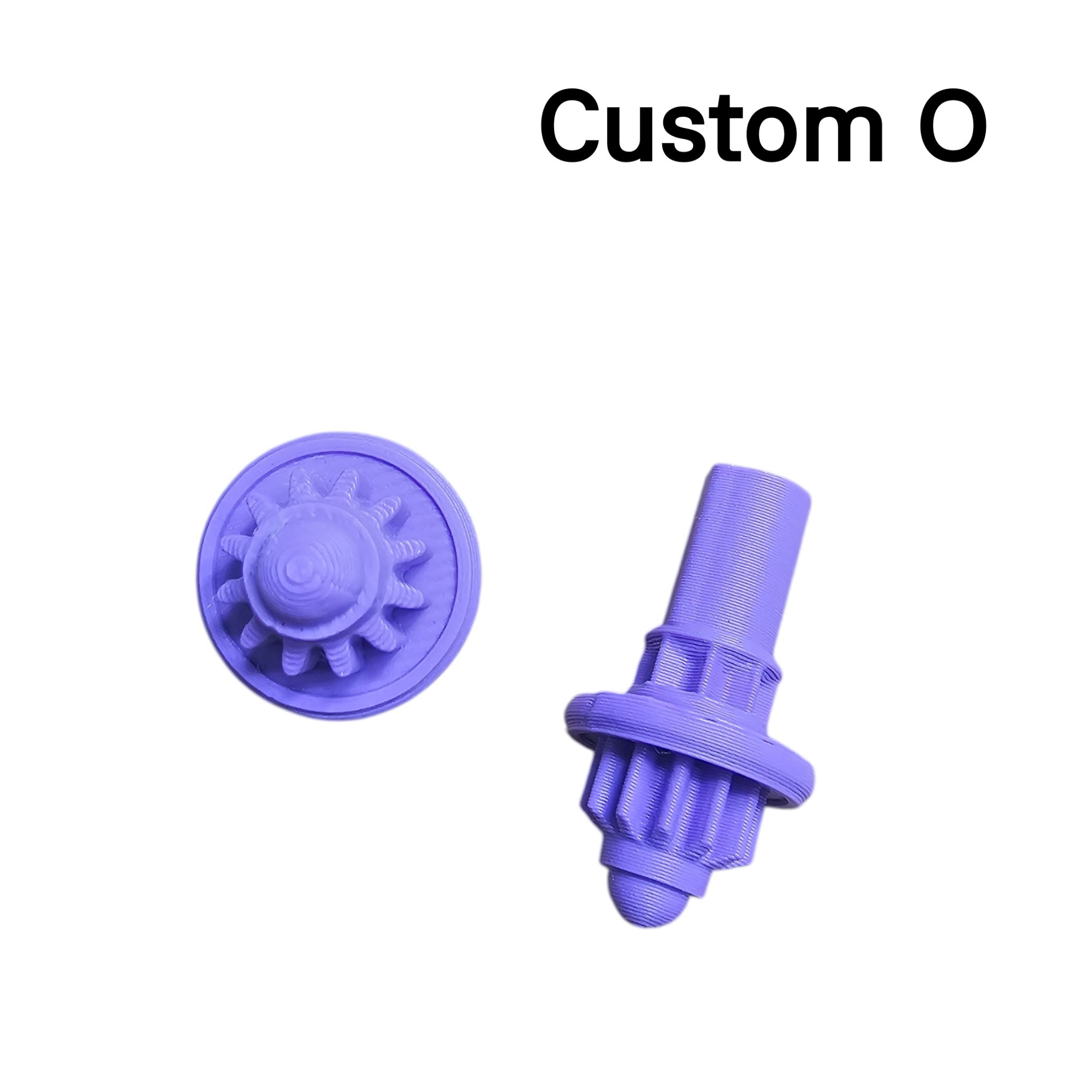 Custom Bit สำหรับ ใส่เล่น เป็นแบบปริ้น 3D ใส่เล่นได้เท่านั้น ไม่สามารถนำไปลงแข่งได้ รุ่นใหม่จะทำแต่สีม่วง เพื่อไม่ให้สับสนกับของแท้ รูปทรง และ อาการ ใกล้เคียง 90%+