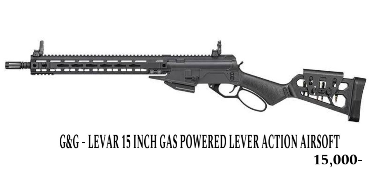 G&G – LEVAR 15 INCH GAS POWERED LEVER ACTION AIRSOFT