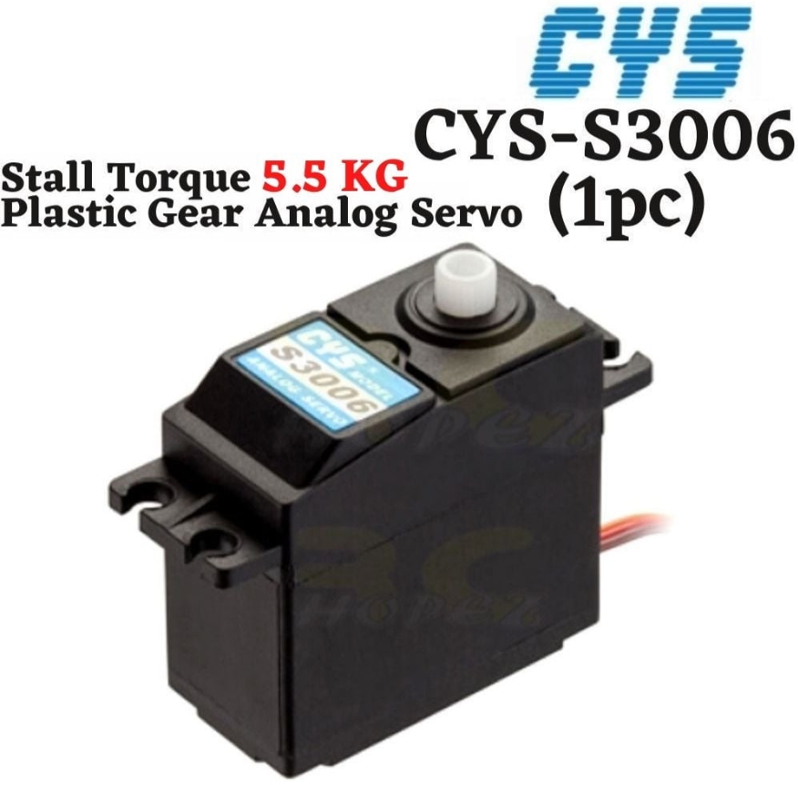 CYS S3006 6kg Analog Plastic Gear Servo ขนาด Standard กันน้ำ