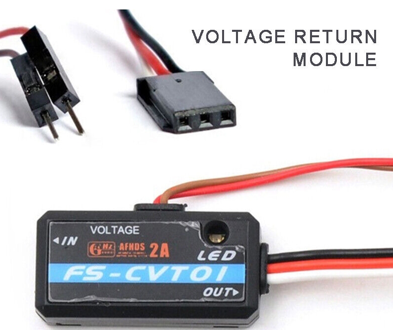 FlySky FS-CVT01 Voltage Collection Module เซ็นเซอร์วัดแบตเตอรี่ ส่งสัญญาณมาแจ้งที่วิทยุ