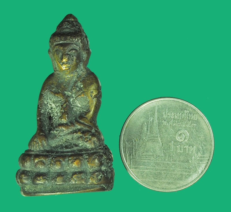 A5437 พระกริ่งก้นถ้วย มีอายุ ไม่ทราบที่และปีสร้าง 7