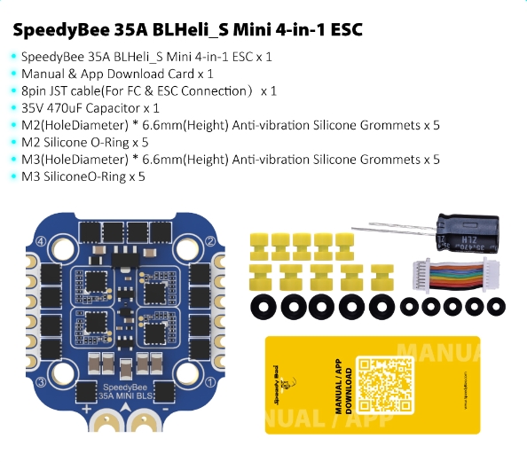 [STACK 20X20] SpeedyBee F7 Mini 35A 3-6S 8-bit บอร์ดคอนโทร และ สปีด ขนาด 20x20