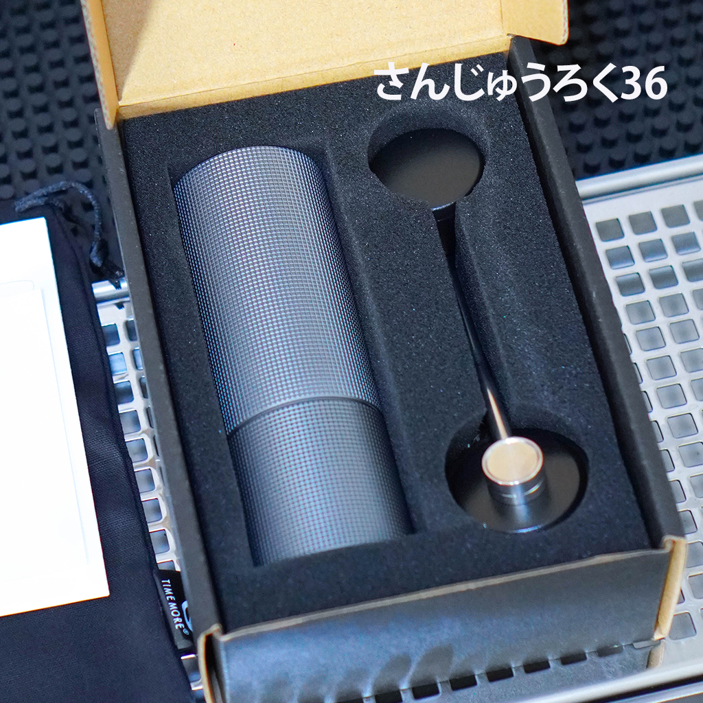 เครื่องบดเมล็ดกาแฟ TIME MORE C2 : Stainless steel hand grinder : พร้อมส่งทันที F6