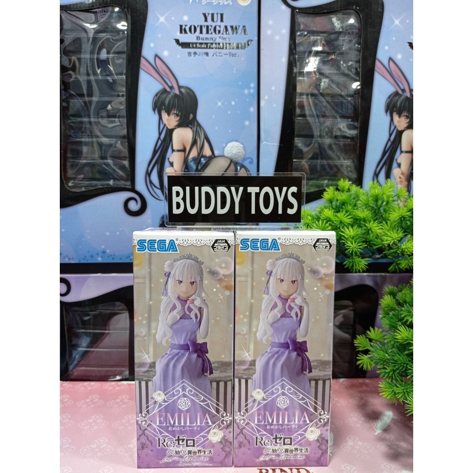 [ Figure แท้ ] Re:Zero Starting Life in Another World - Emilia Dressed Up Party Ver [ SEGA ]