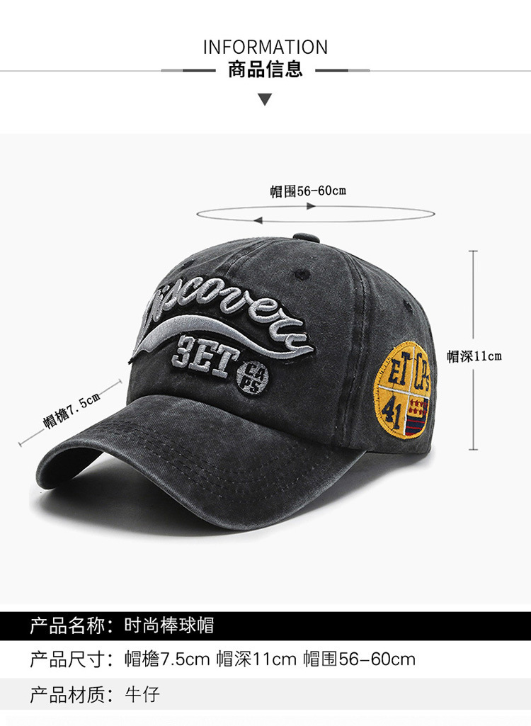 หมวกแก๊ป สายปรับด้านหลัง ปักอักษร พร้อมส่ง