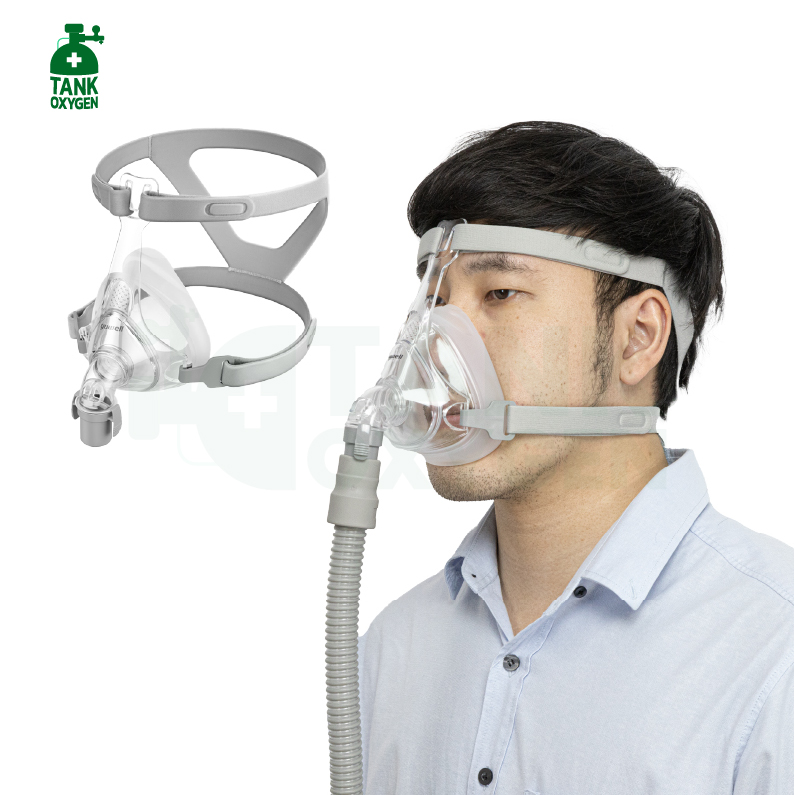 Yuwell Full Face Mask YF-01 หน้ากากชนิดครอบจมูกและปากสำหรับเครื่อง CPAP Bipap มีขนาด S M L