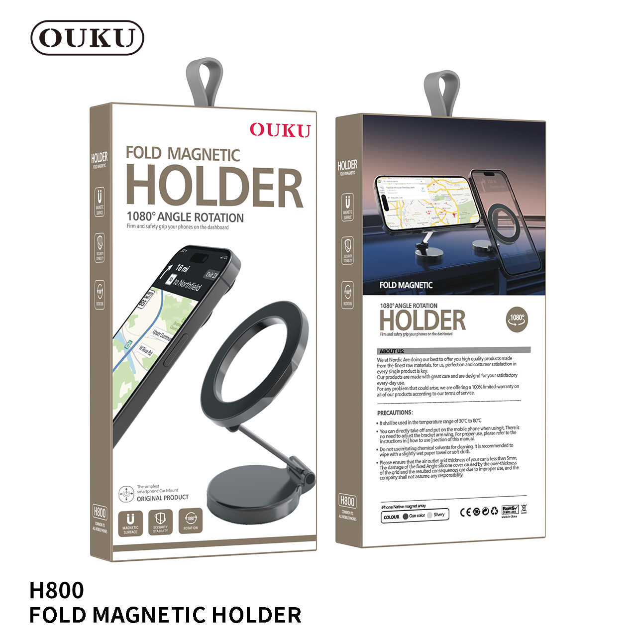 OUKU Fold Magnetic Holder H800