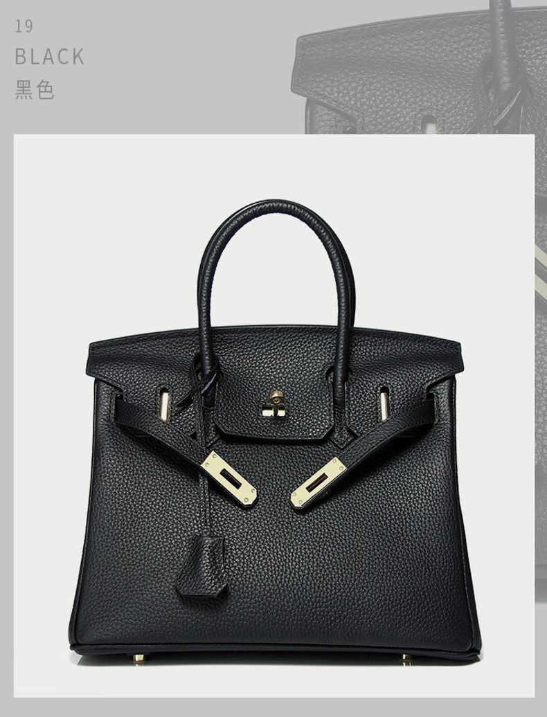 กระเป๋าBirkin 30 cm หนังแท้togo อิตาลี BK30#(ดำ)
