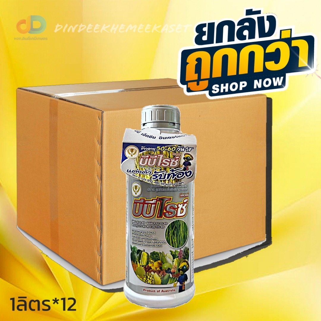(กดสั่งครั้งละ 1 ลัง!ยกลัง*12ขวด) บีบีไรซ์ ซิลเวอร์ (แต่งตัว รับท้อง) รับท้อง ต้นพุ่ง กระทุ้งรวง ขนาดบรรจุ 1 ลิตร