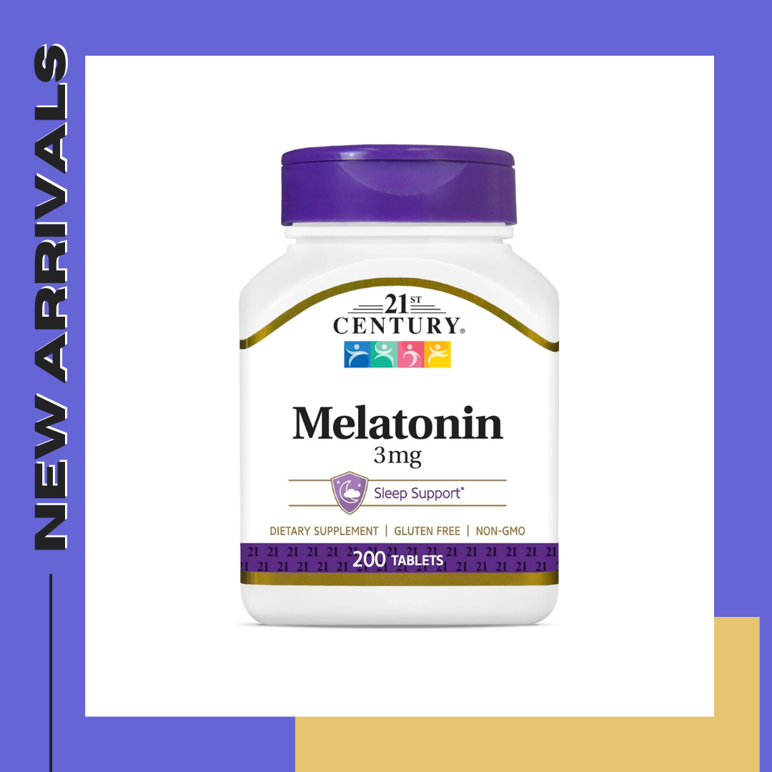 21st Century Melatonin 3 mg Tablets, 200 Count