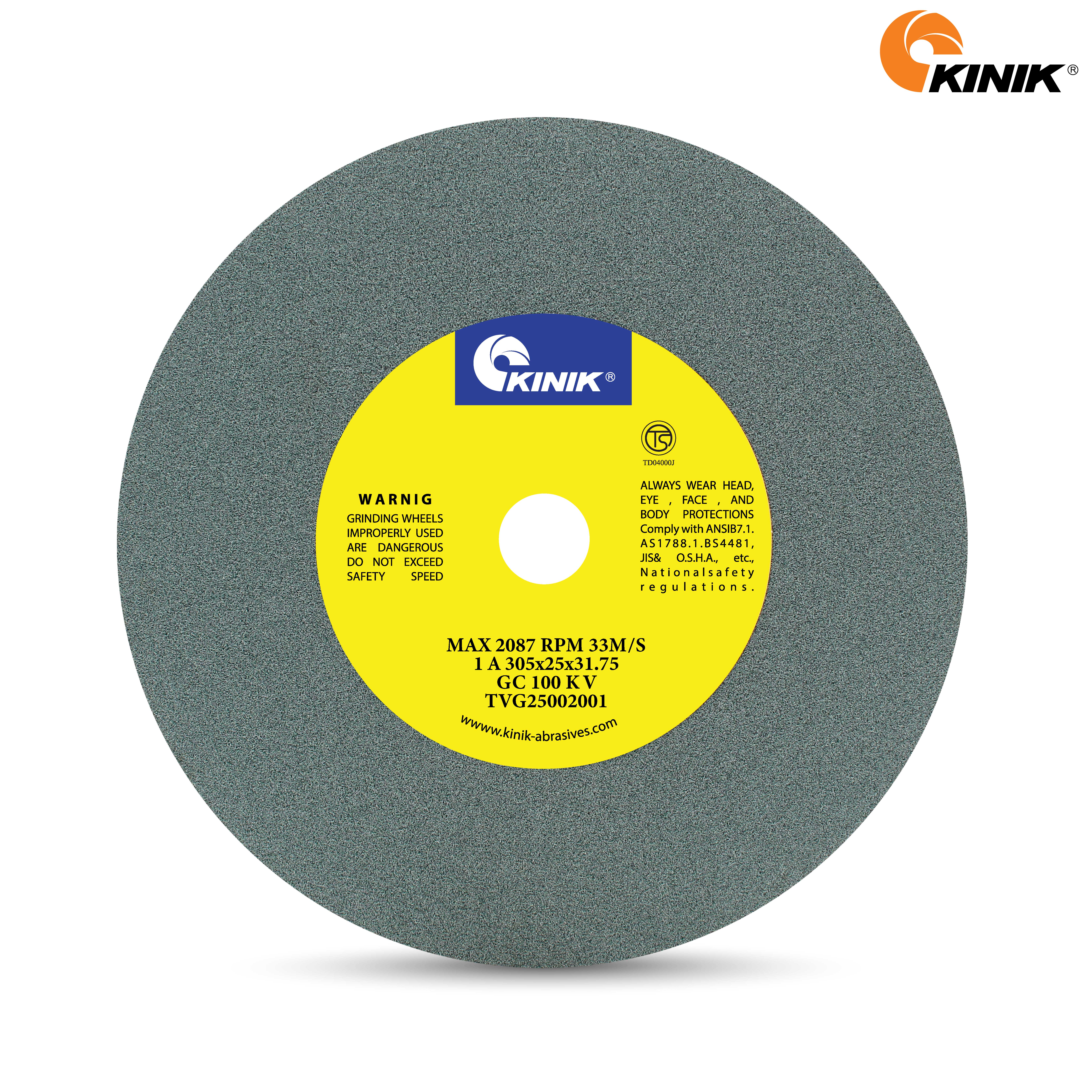 หินเจียร KINIK GC100KV1A 305x25x31.75 m.m.