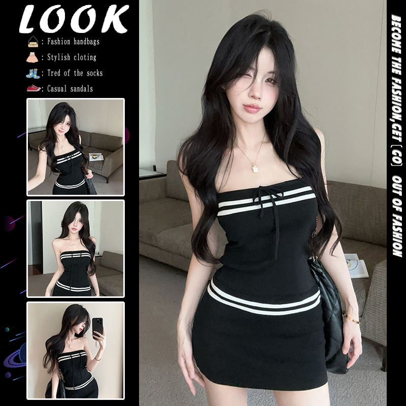 เสื้อเกาะอก ไหมพรม พร้อมส่งในไทย