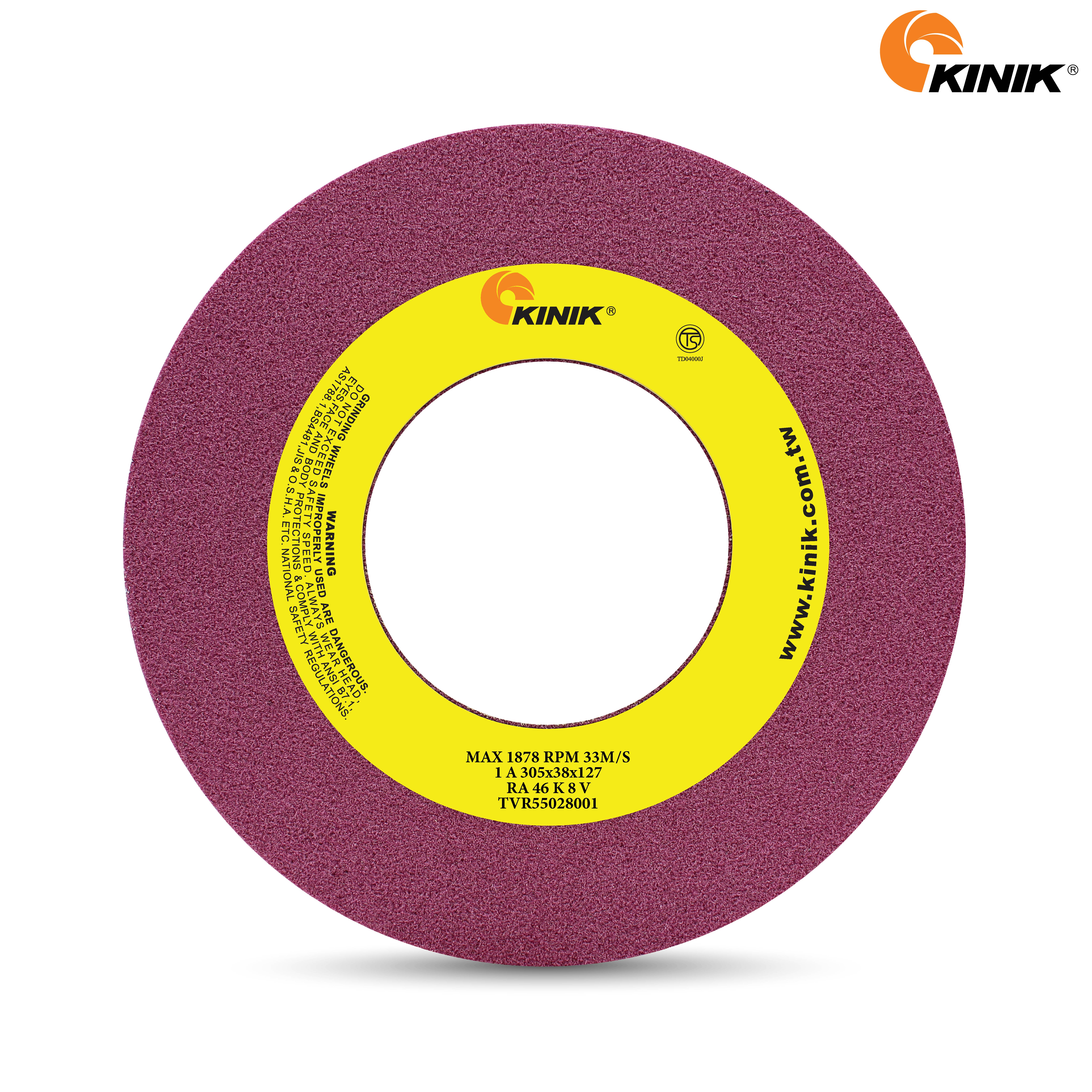 หินเจียร KINIK RA46K8V1A 305x38x127 mm.