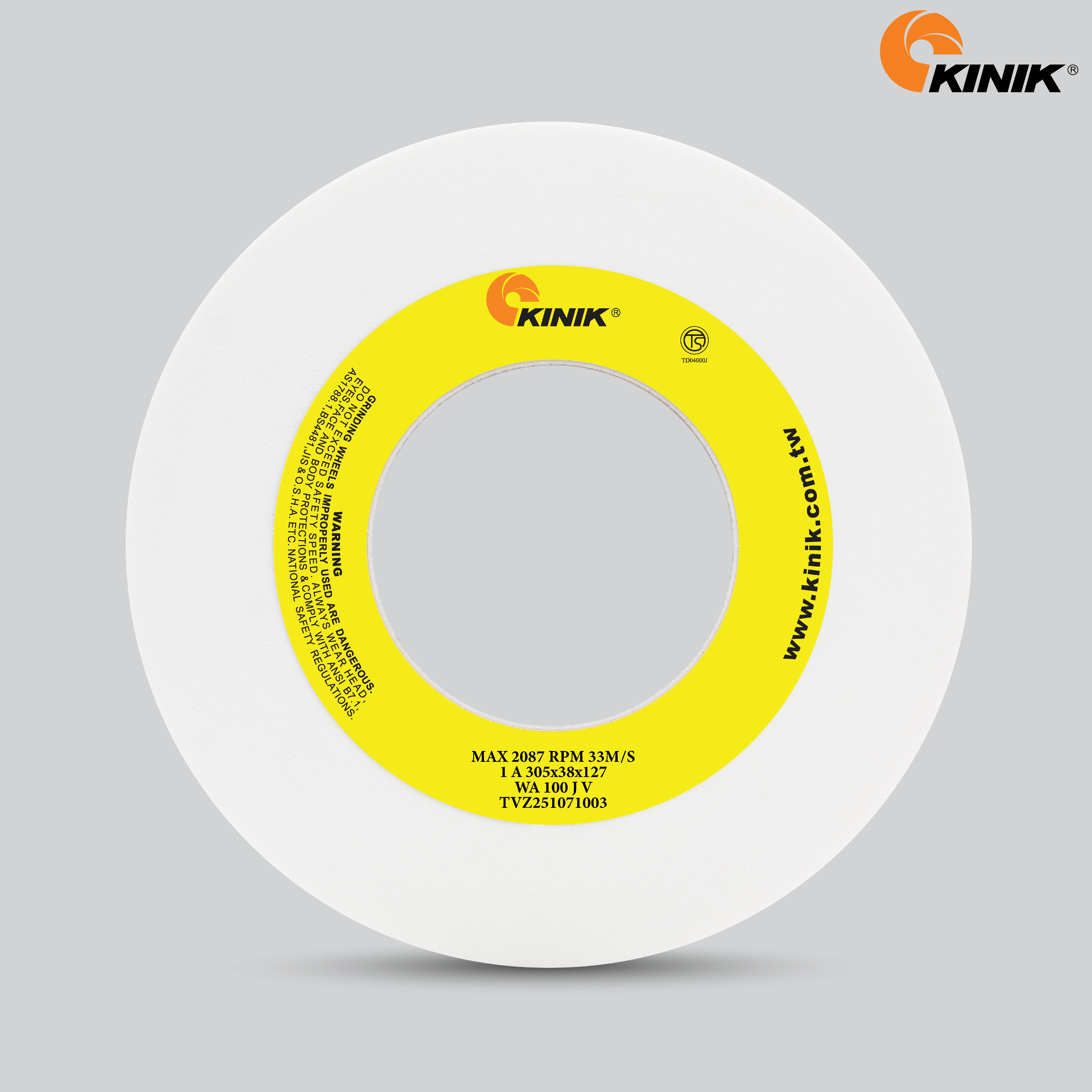 หินเจียร KINIK WA100JV1A 305x38x127 mm.