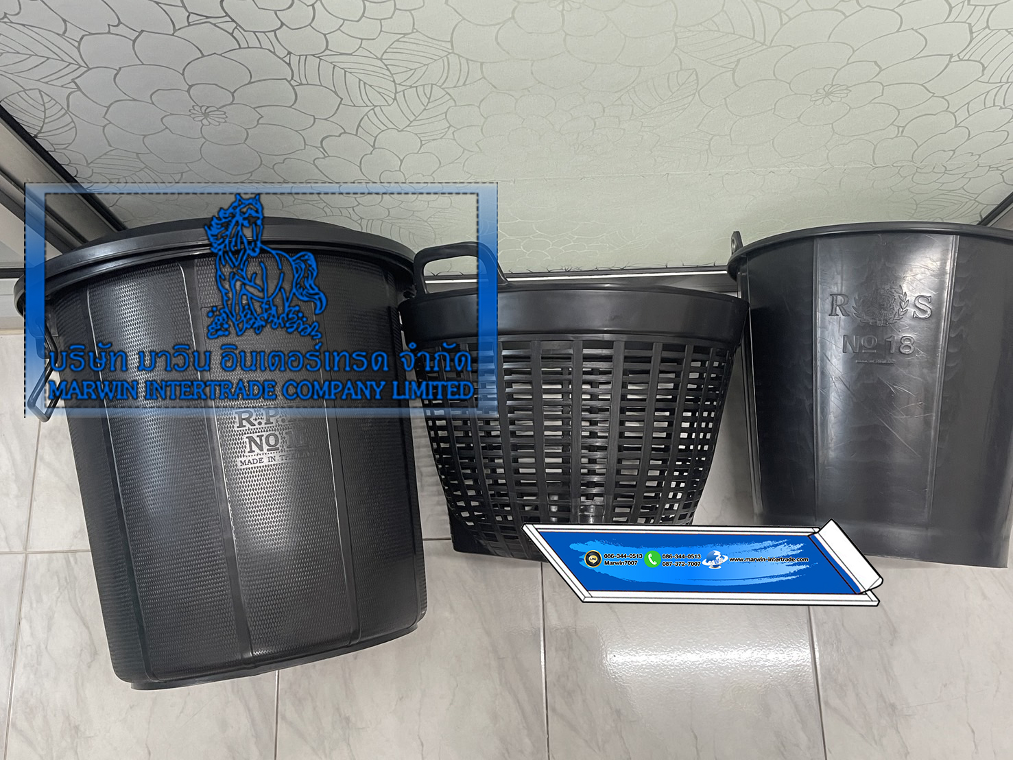 ถังขยะอินทรีย์ ถังขยะเปียกใส่เศษอาหาร ถังตัดก้น ถังโคน สีดำ และสีอื่นๆ พร้อมฝาปิด มีก๊อก