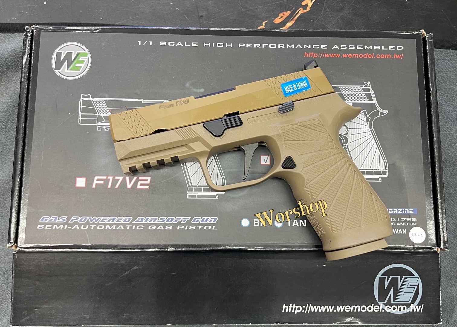 Sig Sauer P320 M18 V.2 ทราย GBB - WE