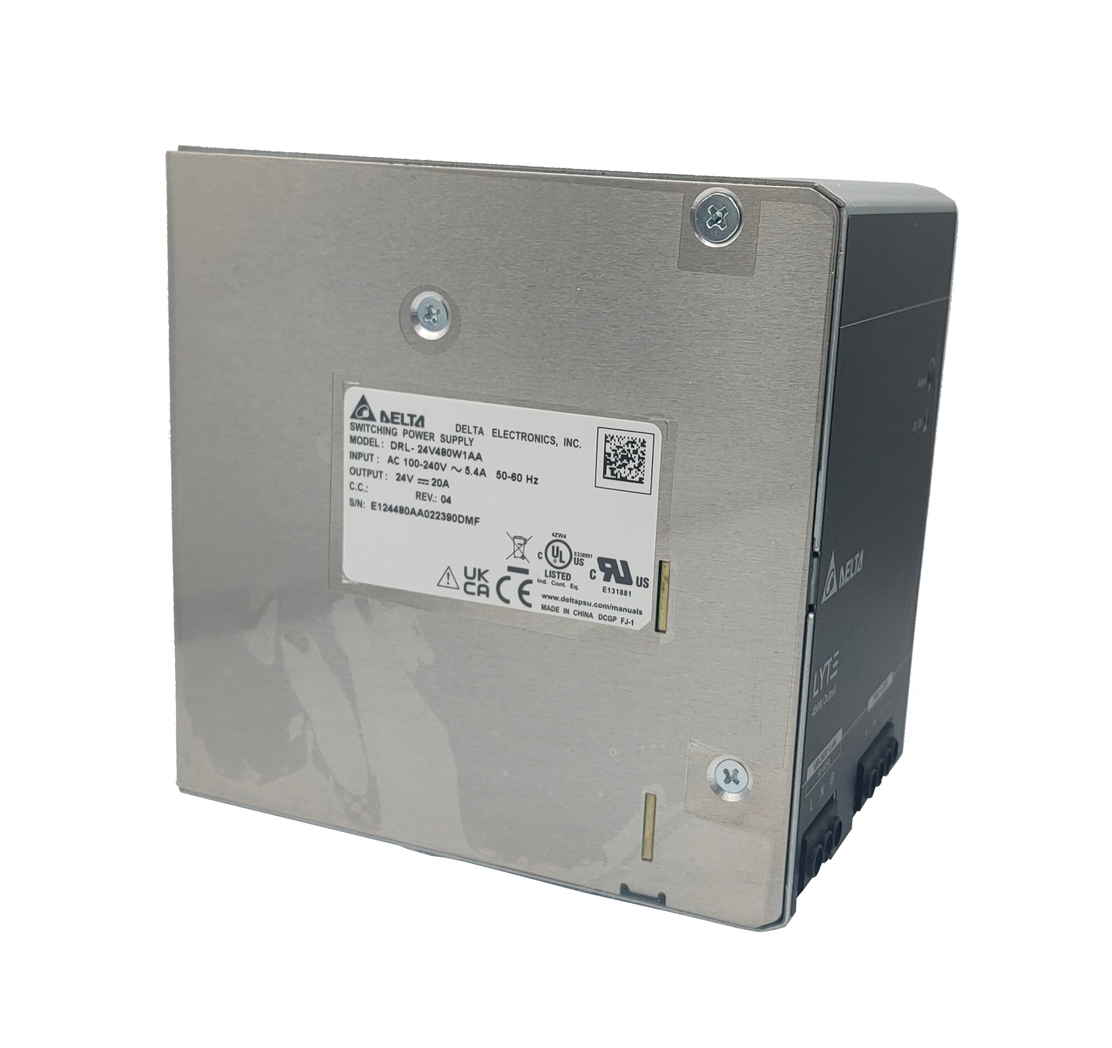 DRL-24V480W1AA Output 24V/20A (480W) Delta Power Supply
