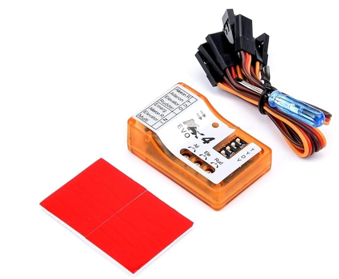NX4 EVO Flight Controller 3D Flight Gyroscope Balance for Fixed-Wing Aircraft Support Rate/Hold/Gyro Off Mode