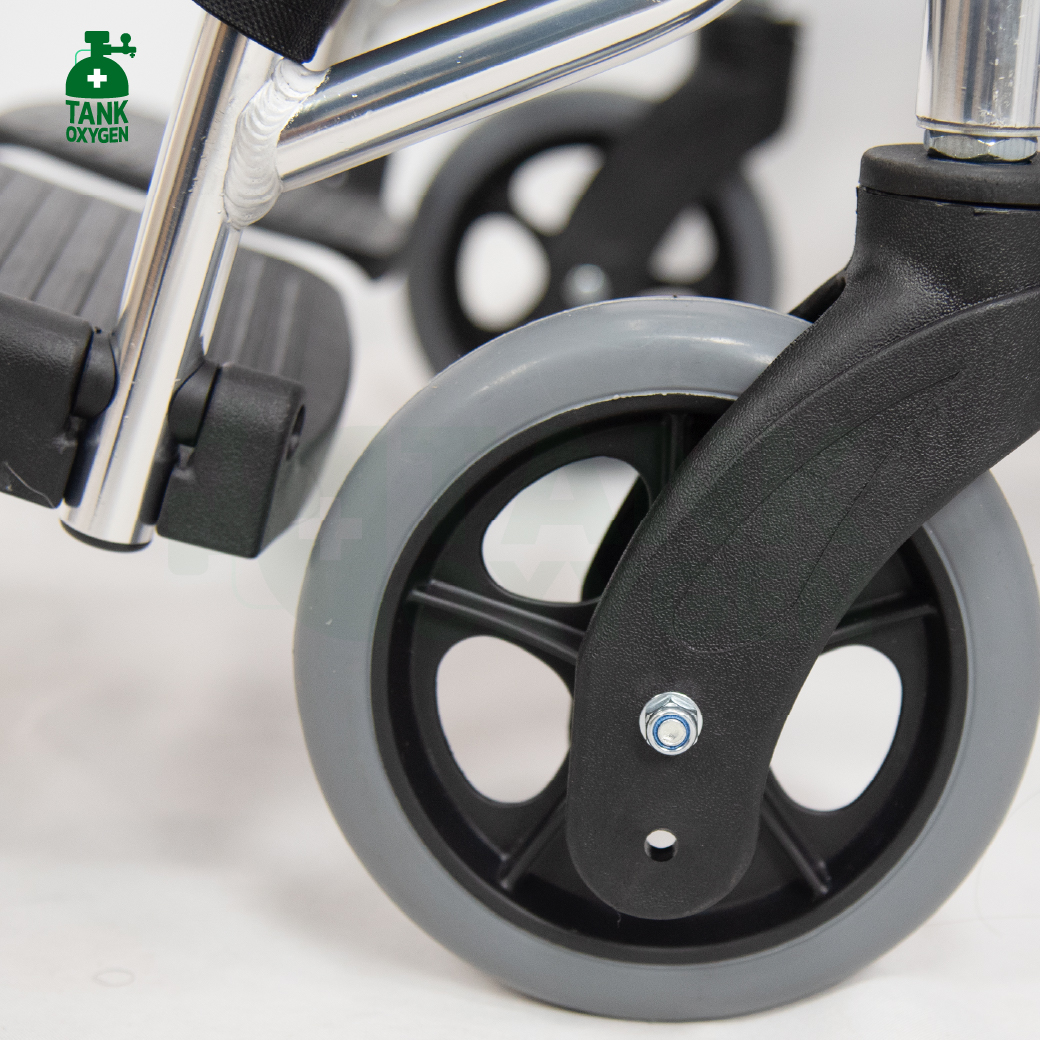 รถเข็นผู้ป่วย รถเข็นผู้สูงอายุ วีลแชร์ผู้สูงอายุ (Wheelchair) ยี่ห้อYUWELL รุ่น H053C รับประกันศูนย์ไทย 1 ปี