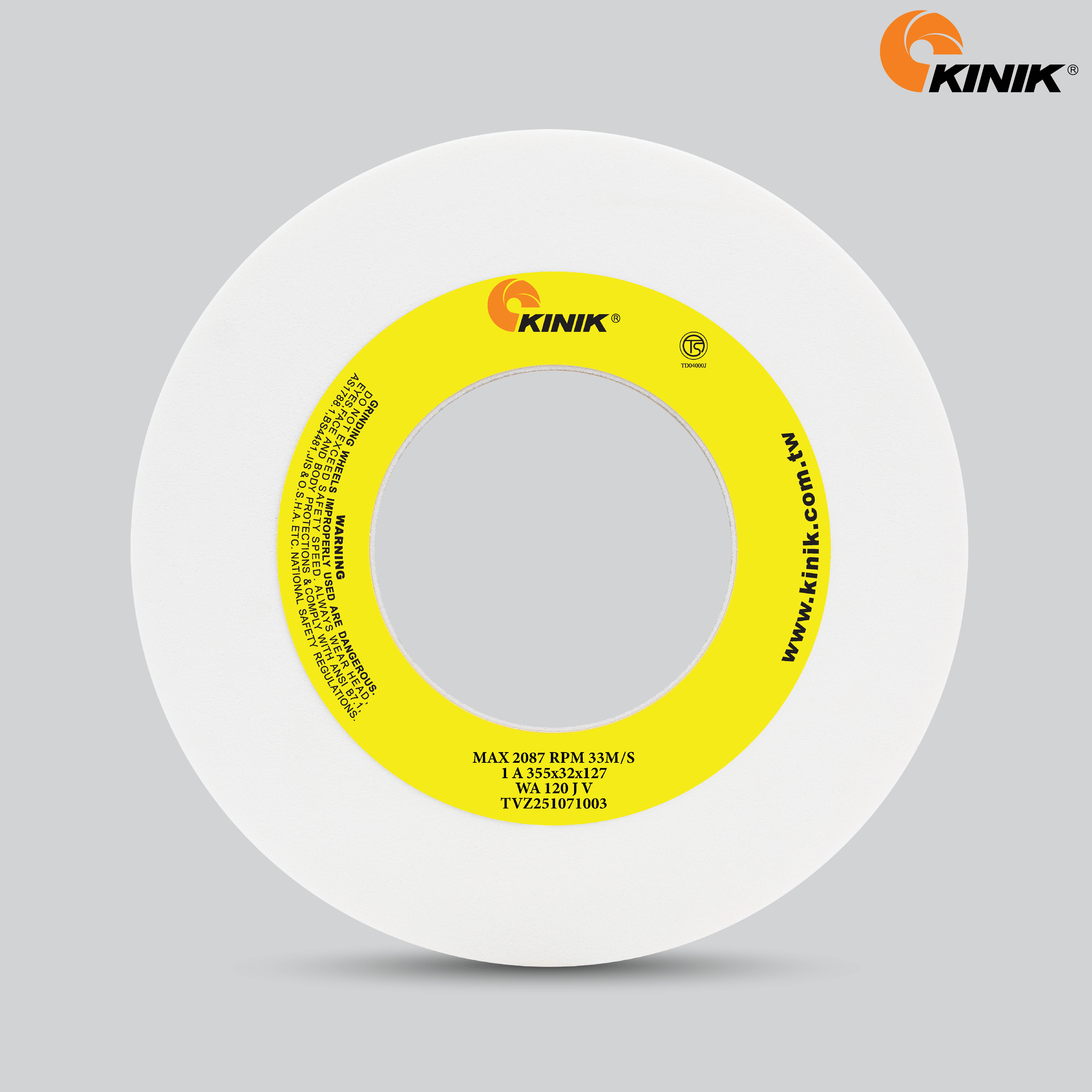 หินเจียร KINIK WA120JV1A 355x32x127 mm.