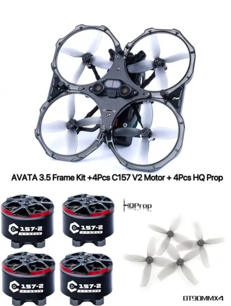 Axisflying AVATA 3.5" Frame + Motor V2 C157-2 ชุดอัพเกรด AVATA ให้บินดีขึ้น เพิ่มกำลังยก แบกกล้องได้ แรงกว่าเดิม