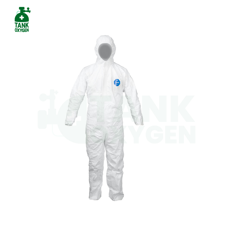 ชุด PPE ชุดป้องกันสารคัดหลั่ง ป้องการเชื้อโรค ชนิดสวมปกปิดทั้งตัว (coverall)