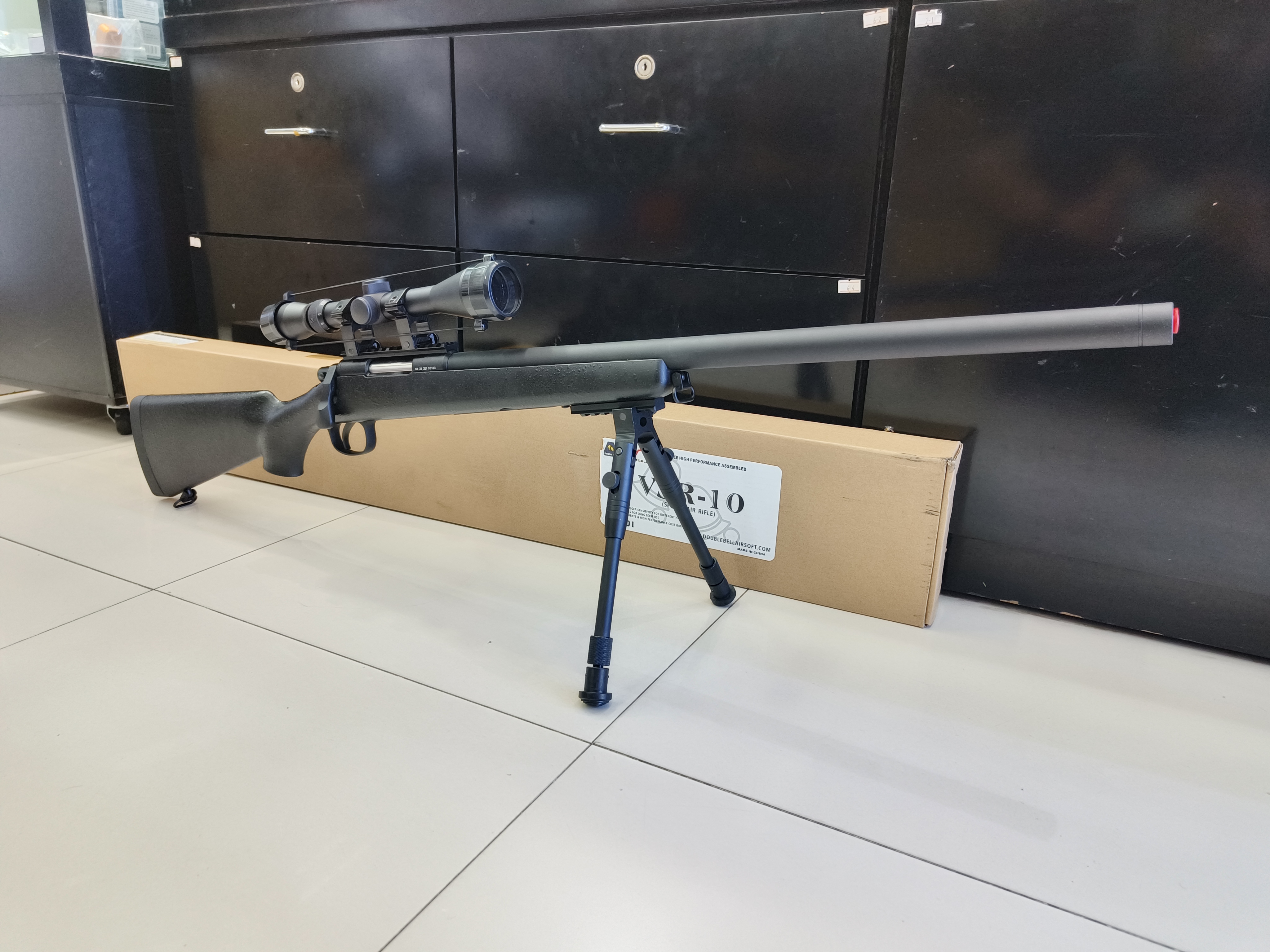 VSR-10 ระบบสปริงชักยิง สีดำ - Double Bell 201