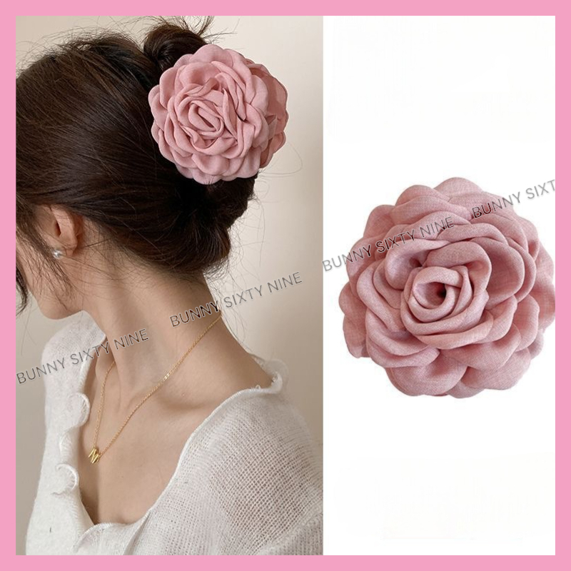 กิ๊บหนีบผม ดอกกุหลาบใหญ่ GS43