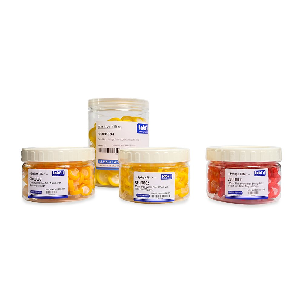 Syringe Filter Nylon 0.22 um. 25 mm. (100 pc/pk),Labfil