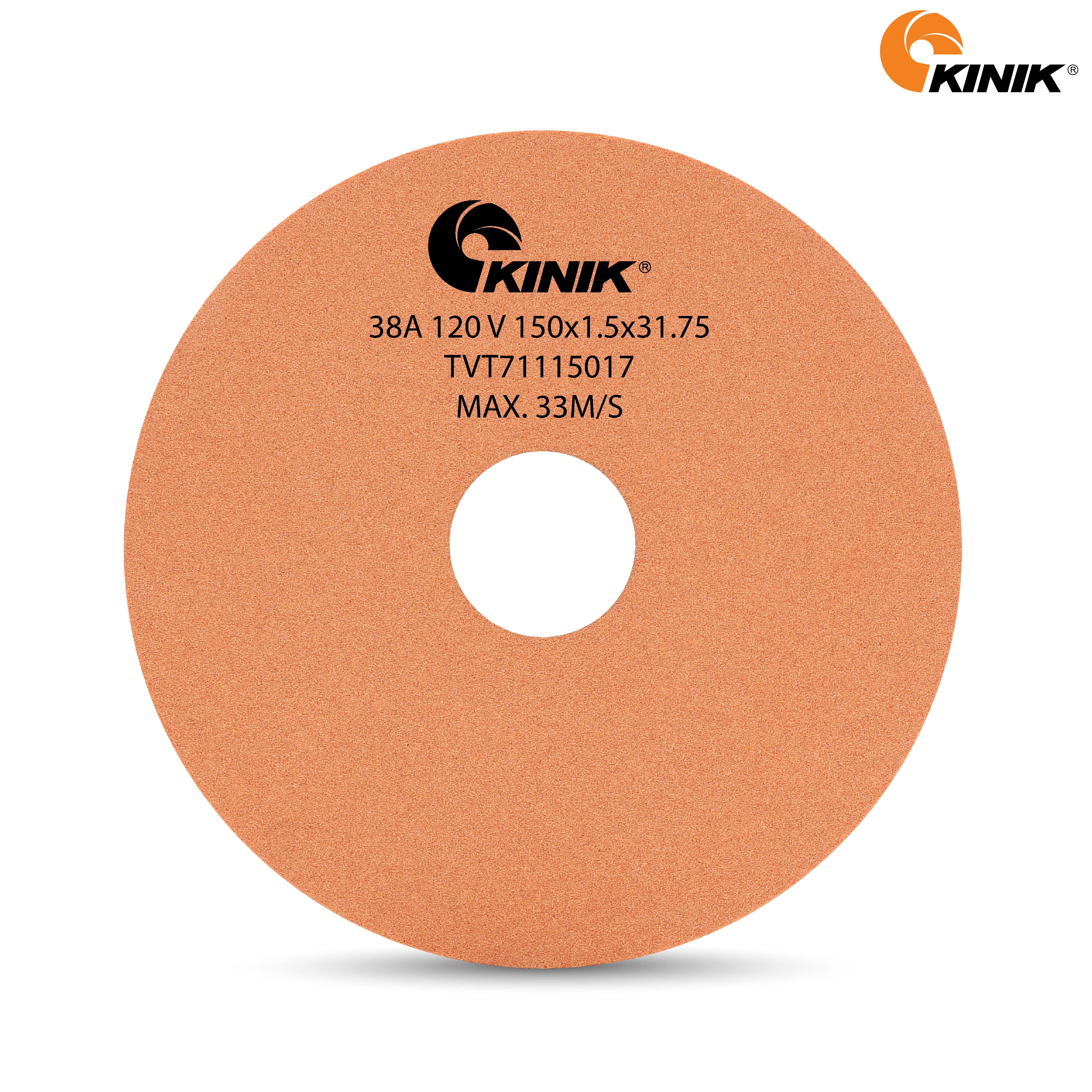 หินเจียร KINIK 38A120V1A 150x1.5x31.75 mm.