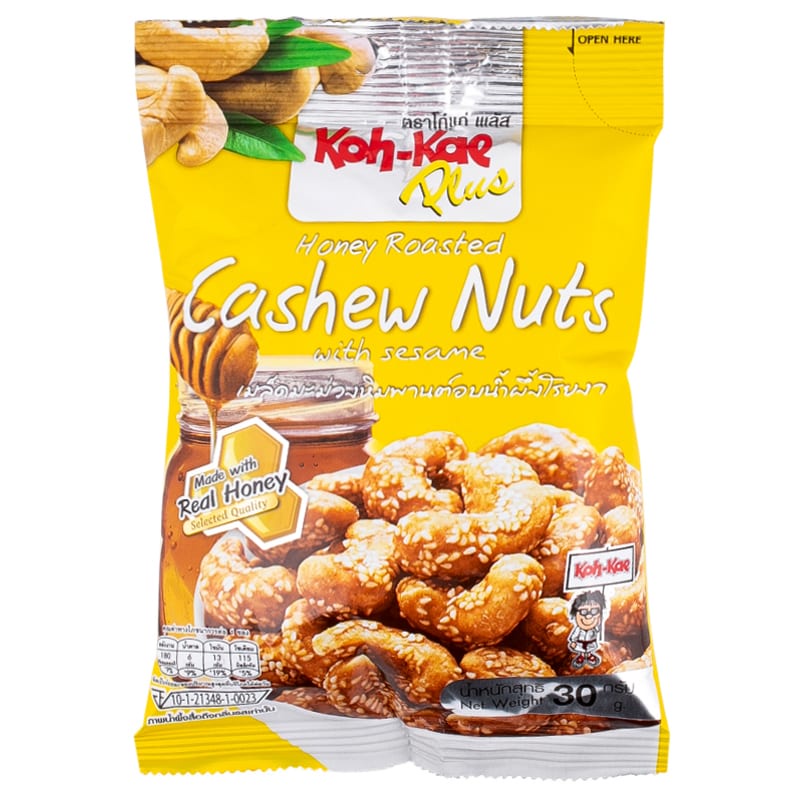 8852023664682 โก๋แก่เมล็ดมะม่วงหิมพานต์อบน้ำผึ้ง 28ก.