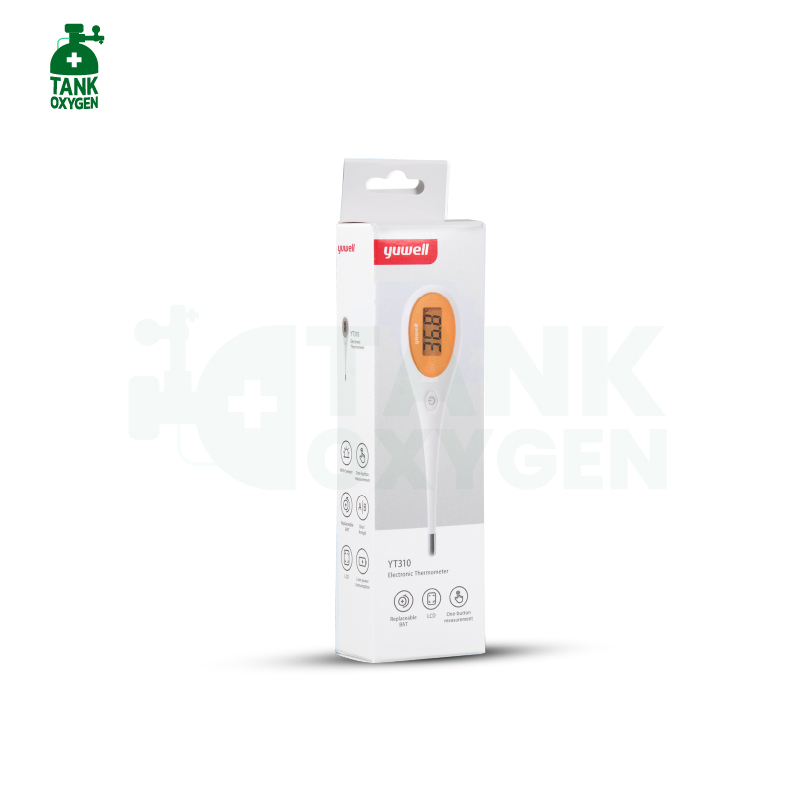 ปรอทวัดอุณหภูมิร่างกาย แบบดิจิตอล Yuwell รุ่น YT310 (ปลายแข็ง)