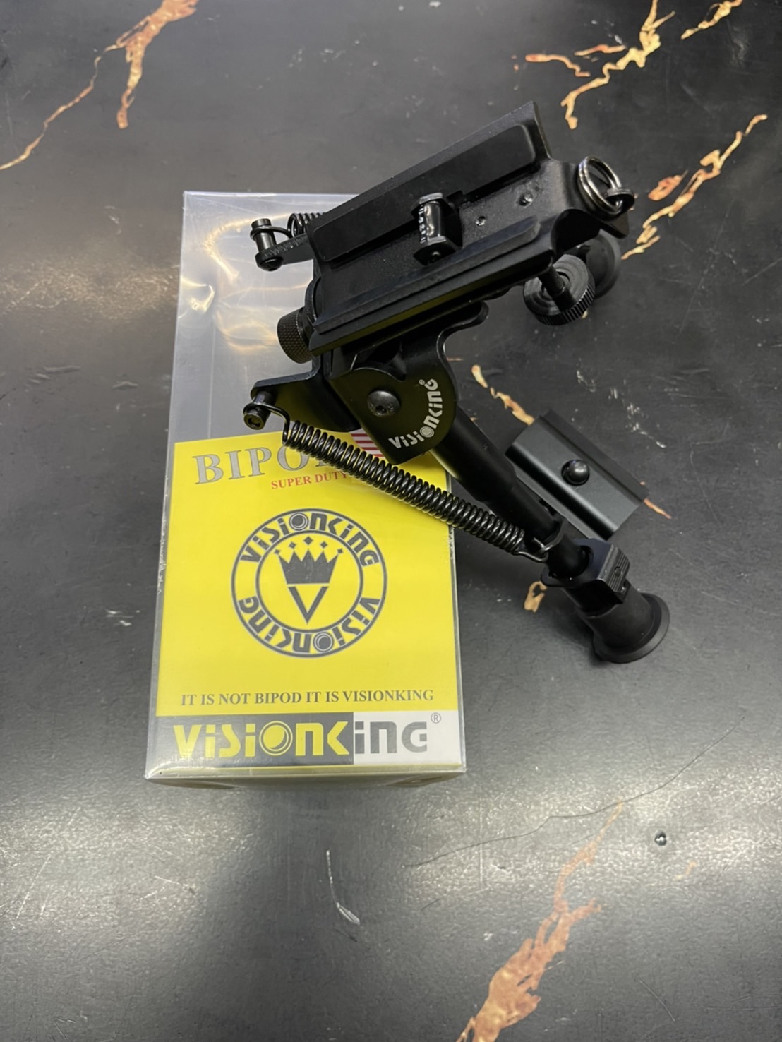 ขาทรายสปริง VisionKing 6-9 นิ้ว ปรับโยกได้สำหรับปืนจริงและปืนบีบีกัน