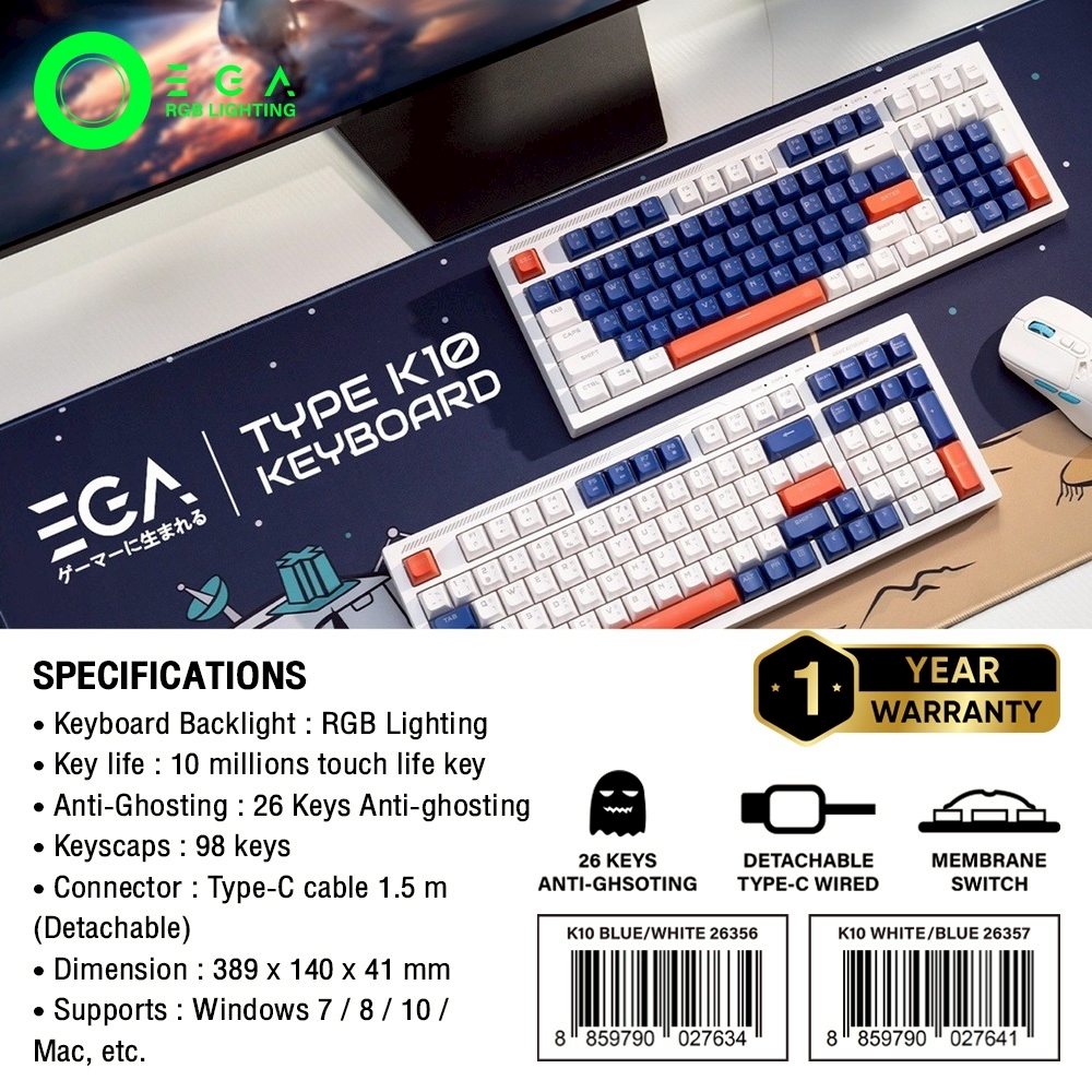 EGA TYPE K10