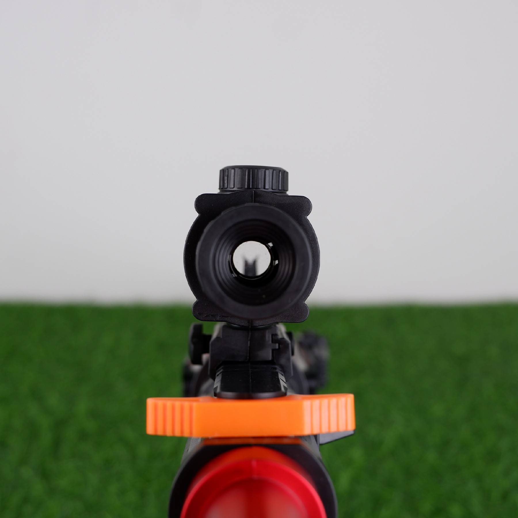 (14)M4A1 สีดำแดง ปืนเจลไฟฟ้า ของเล่น ยิงรัวได้ ชักยิงได้