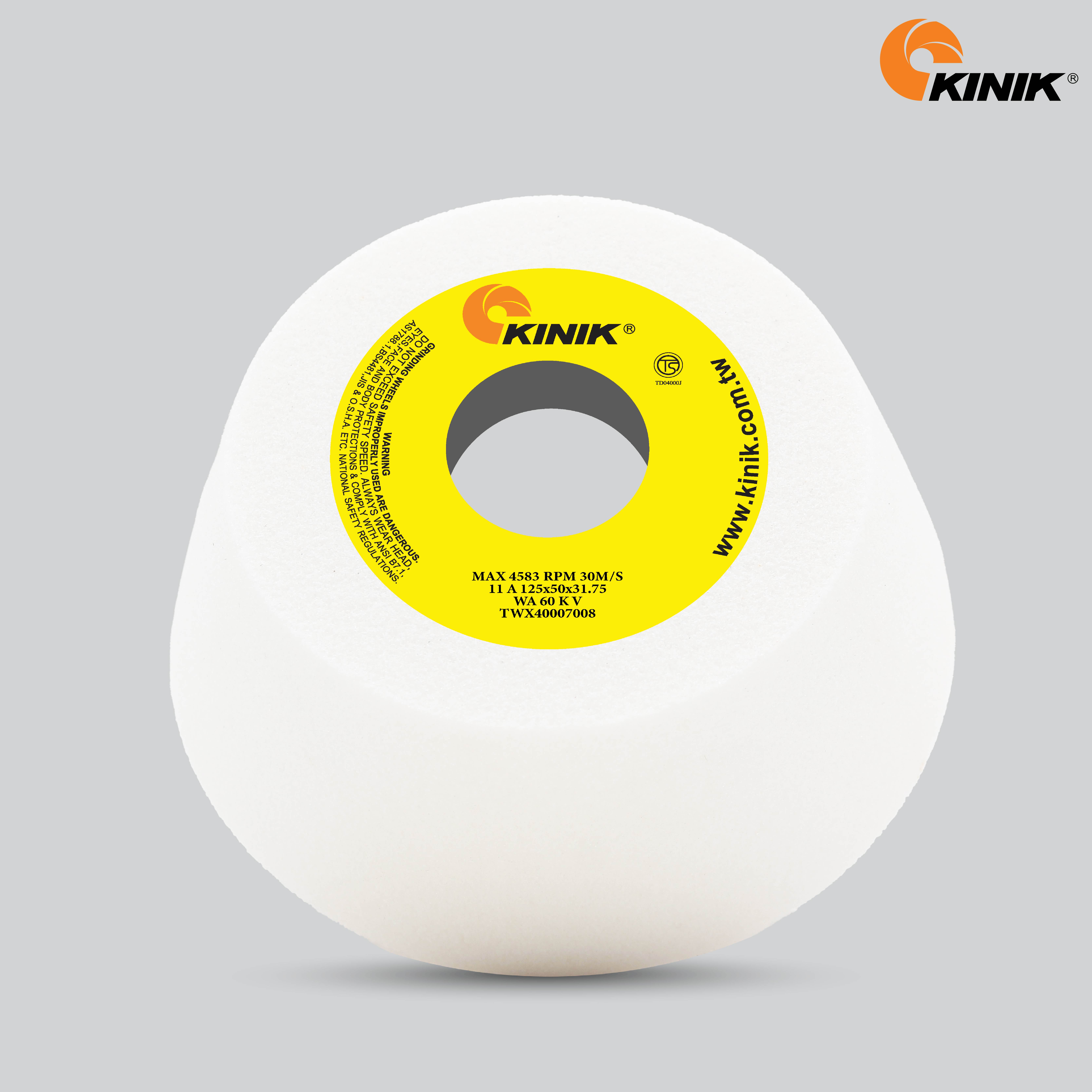 หินถ้วยเทเปอร์ KINIK WA60KV11A 125x50x31.75 mm.