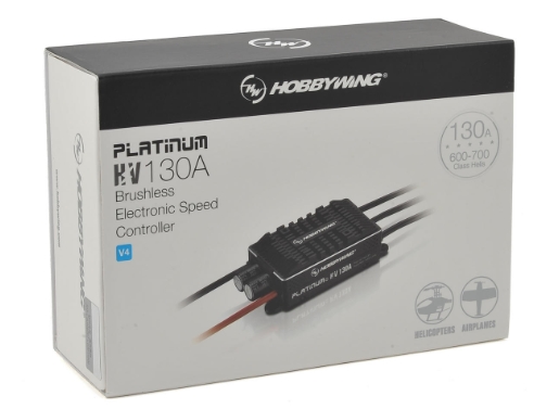 Hobbywing Platinum Pro 130A HV V4 (6S-14S) ESC สำหรับเฮลอคอปเตอร์ไฟฟ้า
