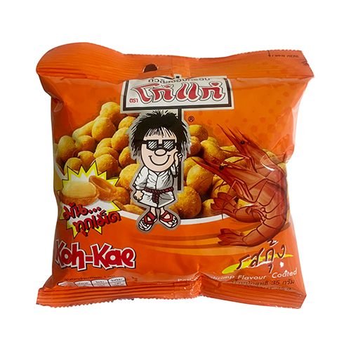 8852023665467 โก๋แก่ ถั่วลิสงอบกรอบ รสกุ้ง 35กรัม