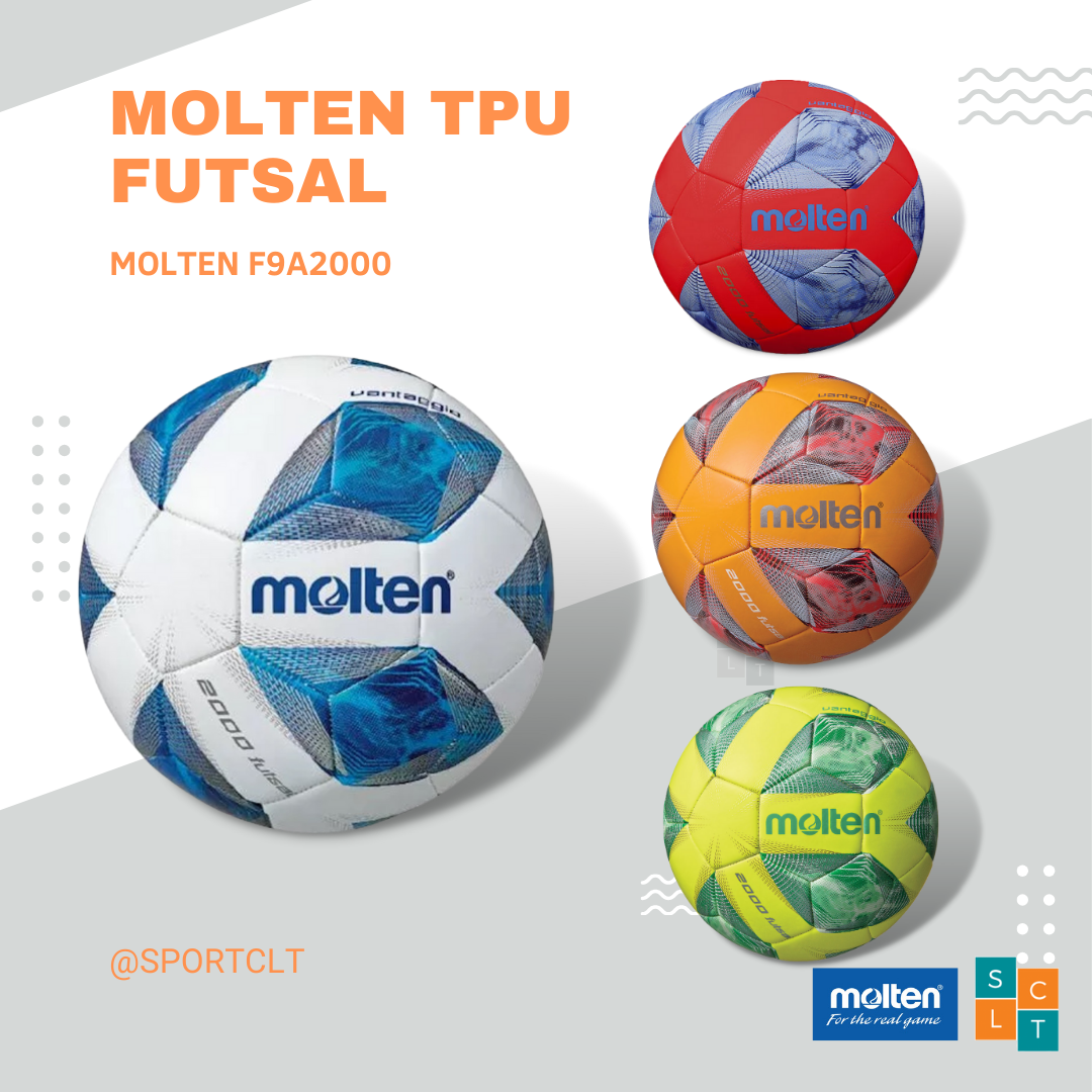 MOLTEN ลูกฟุตซอลหนังเย็บ FUTSAL ผลิตจาก TPU รุ่น F9A2000
