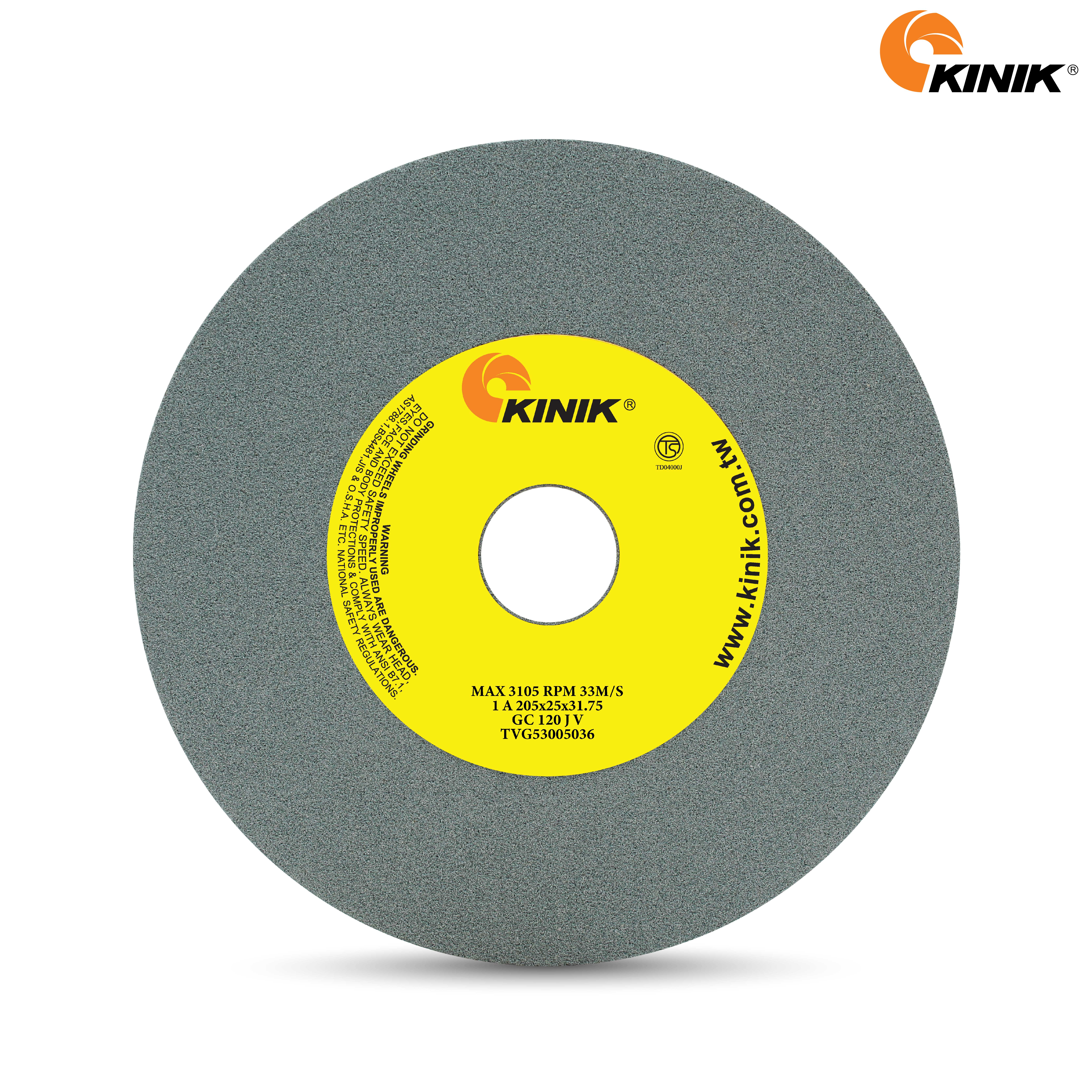 หินเจียร KINIK GC120JV1A 205x25x31.75 mm.