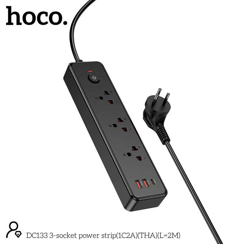 HOCO DC133 3-socket (1C2A) 2M